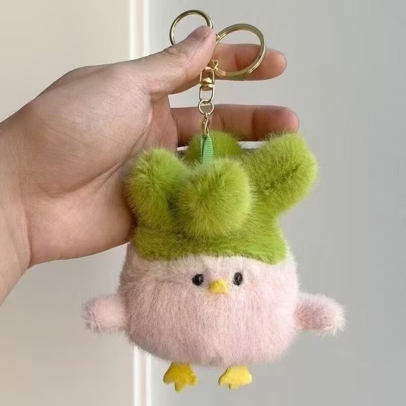 Wholesale Cultural and creative garlic bird squeaking doll pendant toy keychain pendant